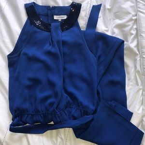 Calvin Klein Royal Blue Jumpsuit